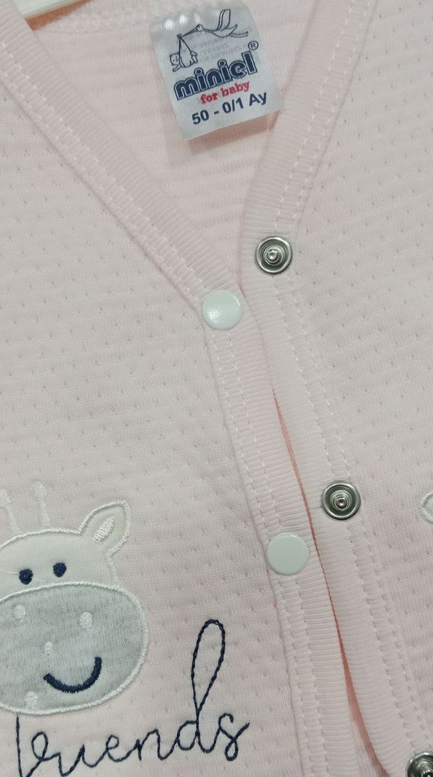 Kız Çocuk Pembe kapitone Yelek - Görsel 2