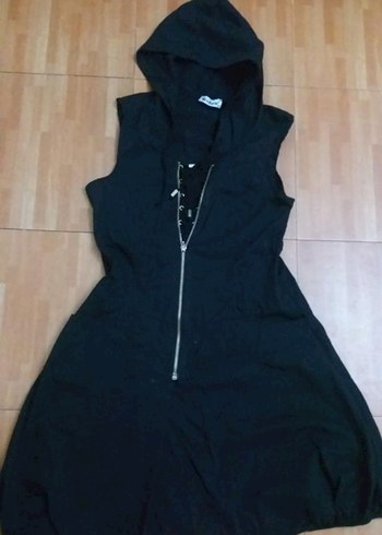 Siyah Gotik V Yakalı Uzun Elbise - Görsel 2