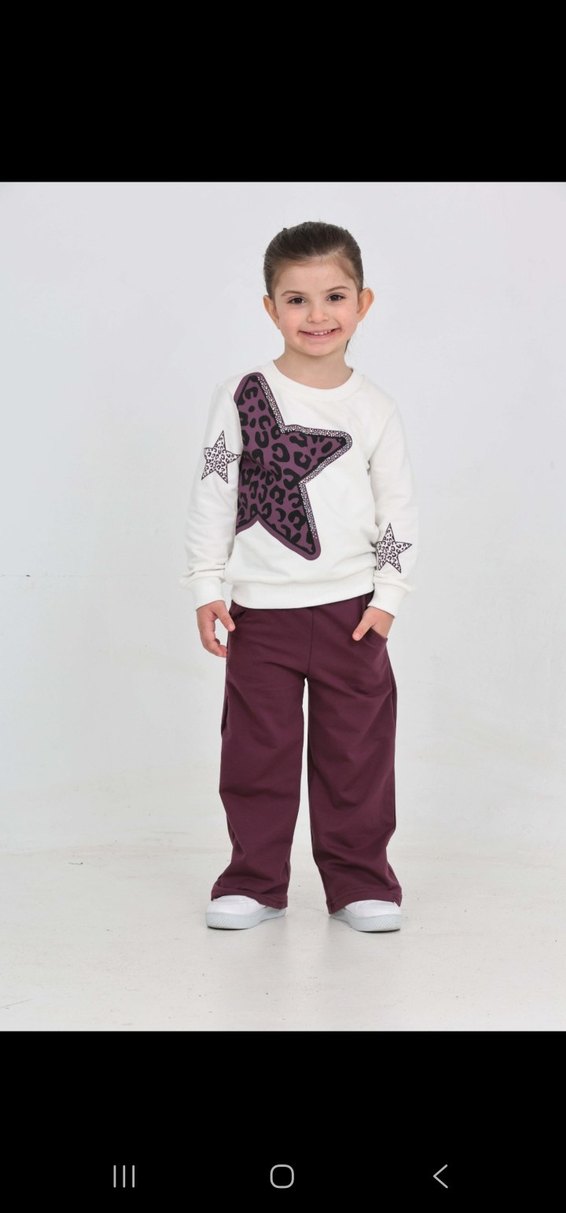 Renkli Bağcıksız Pembe Kız Eşofman takımı - Görsel 3