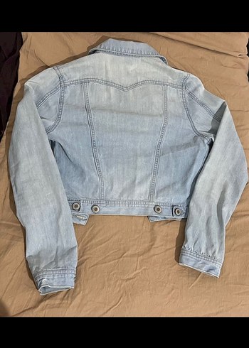 Düğmeli Kadın Denim Ceket - Görsel 2