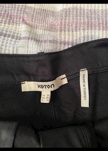 Kadın Siyah Deri Pilili Midi Etek - Görsel 3