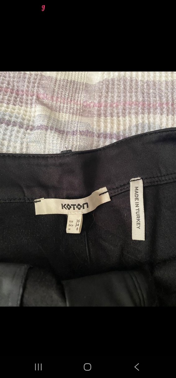 Kadın Siyah Deri Pilili Midi Etek - Görsel 3