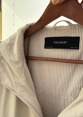 Bej Midi Deri Kadın Yağmurluk - Görsel 3