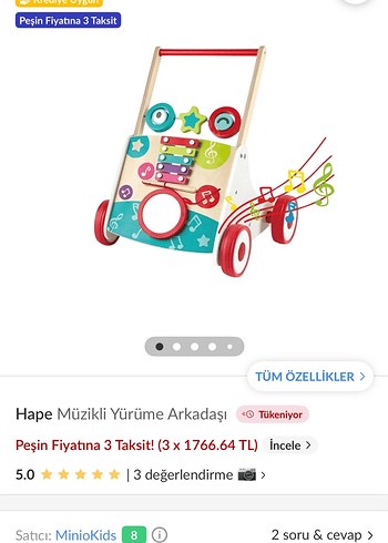 Diğer Hape Muzikli Yuruyus Arkadasi Bebek Yuruteci
