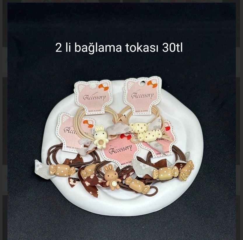 Renkli Elastik Saç Bantları Çocuklar İçin - Görsel 3