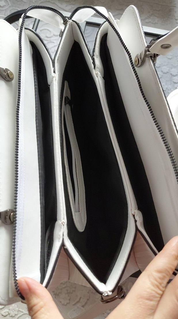 Beyaz Kadın Omuz Çantası - Parisian Stil Marmara temsilidir - Görsel 3