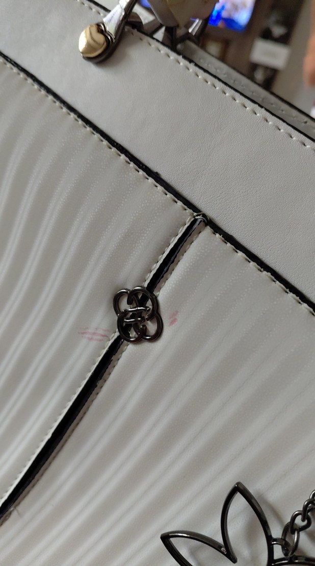 Beyaz Kadın Omuz Çantası - Parisian Stil Marmara temsilidir - Görsel 4