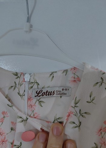 Beyaz Çiçekli Kız Çocuk Elbisesi - Görsel 4