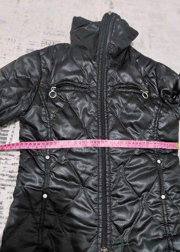 Siyah Fermuarlı Yüksek Yakalı Kadın Ceket - Görsel 5