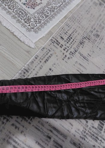 Siyah Fermuarlı Yüksek Yakalı Kadın Ceket - Görsel 6