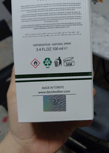 David Walker Yeşil Parfümü 100 ml - Görsel 4