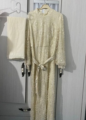 Dantel Detaylı Beyaz Uzun Bohem Elbise - Görsel 3