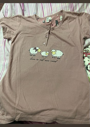 Pembe Baskılı Rahat Kadın Pijama Altı - Görsel 3