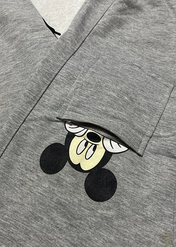 Düğmeli Nakışlı Gri bayan Eşofman Altı - Görsel 2