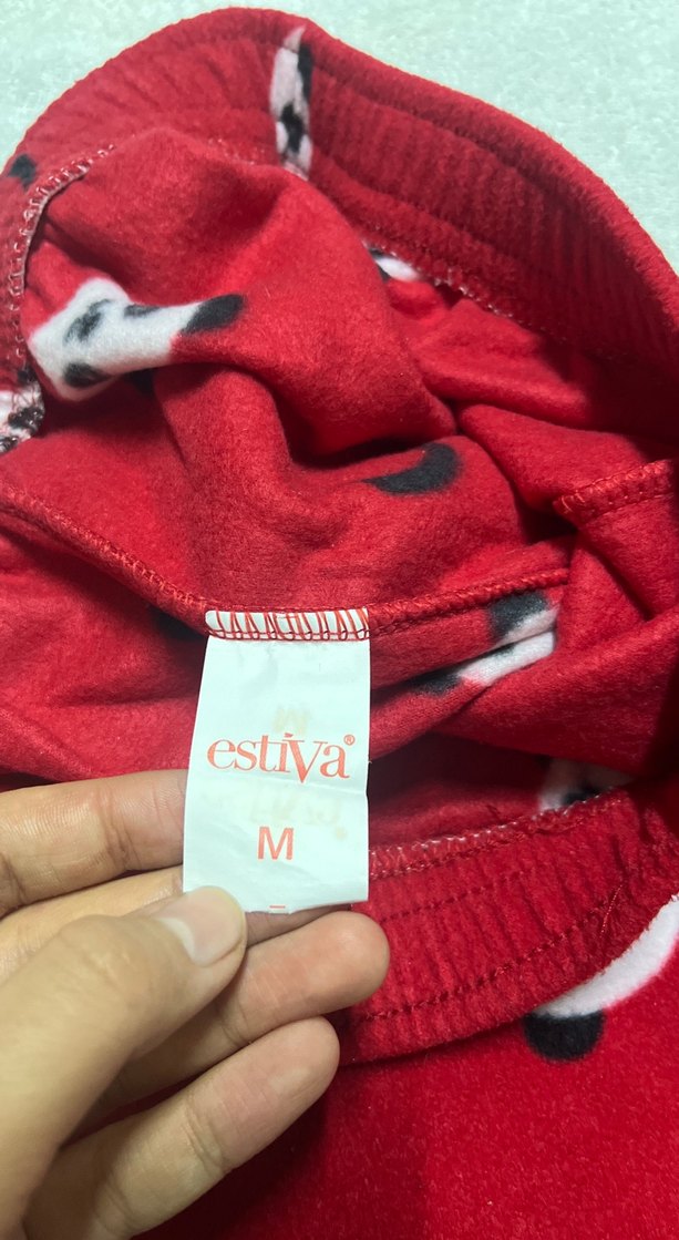 Kız Çocuk Kırmızı Panda Desenli Rahat Pantolon - Görsel 4