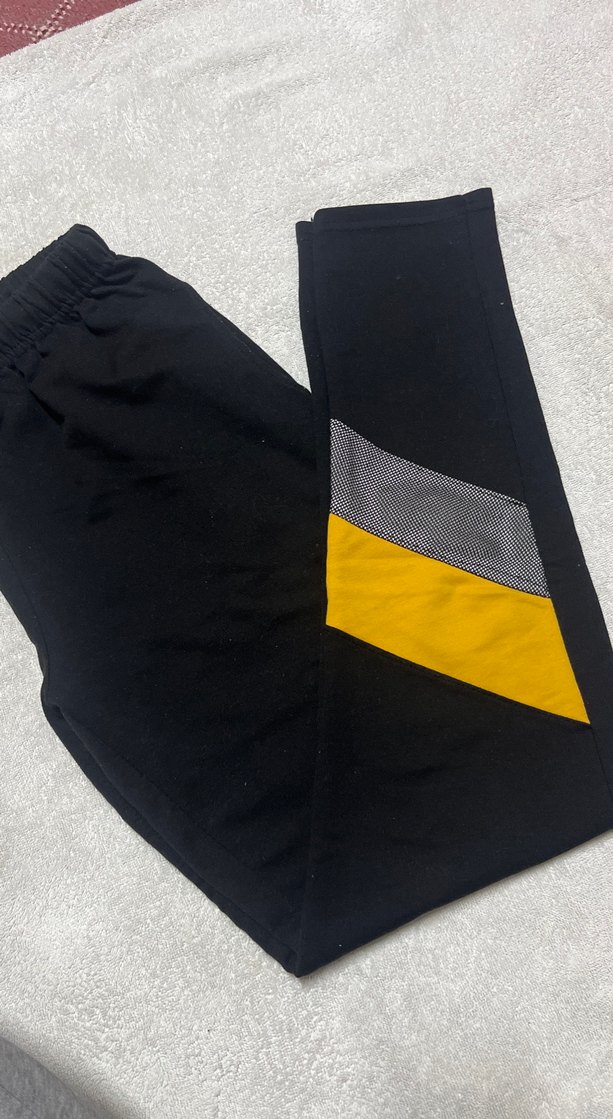 Sarı Detaylı bayan Spor Eşofman Altı - Görsel 2