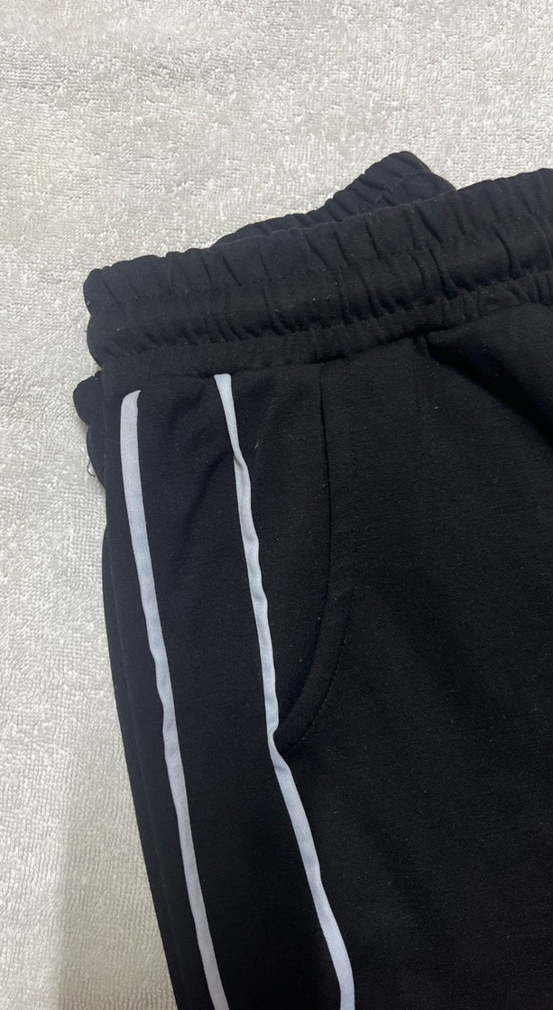 Siyah Kadın Rahat Kesim Eşofman Altı - Görsel 4