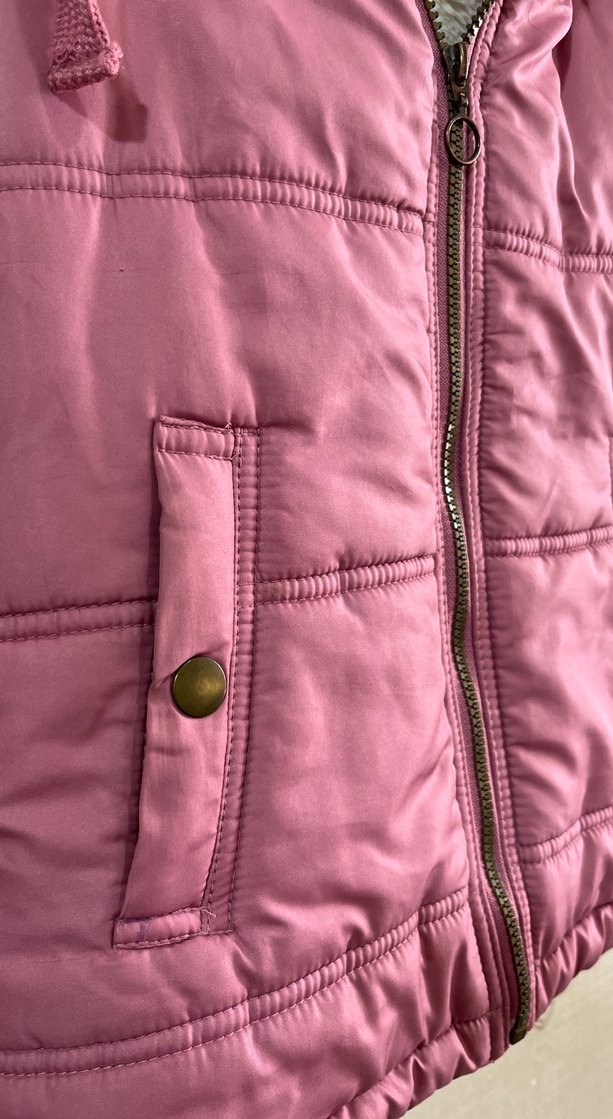 Pembe Fermuarlı Kadın Yelek - Görsel 2