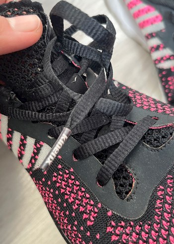 Pembe Siyah Bağcıklı Kadın Spor Ayakkabı - Görsel 3