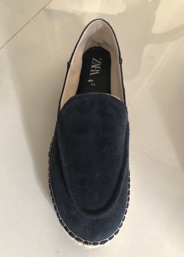 ZARA LACİVERT SÜET ESPADRİL AYAKKABI (44) - Görsel 4