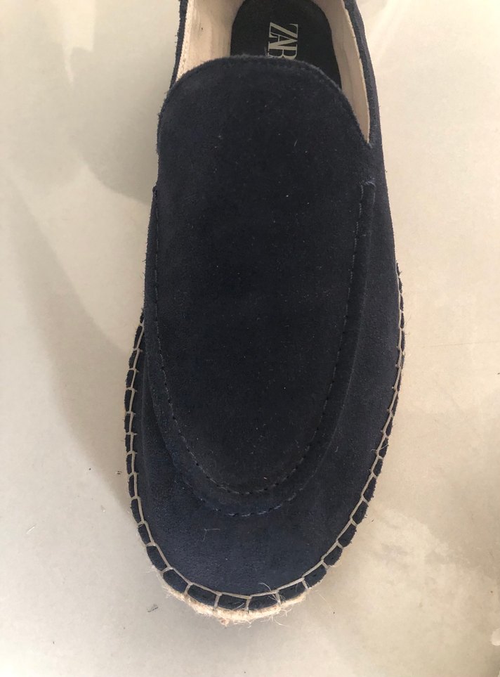 ZARA LACİVERT SÜET ESPADRİL AYAKKABI (44) - Görsel 5