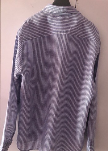 MANGO CASUAL SLIM FIT ÇİZGİLİ ERKEK GÖMLEĞİ (L) - Görsel 3