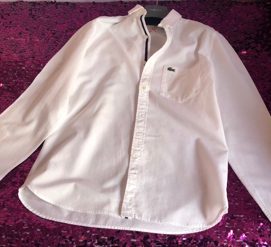 LACOSTE LIV BEYAZ ERKEK GÖMLEĞİ (40) - Görsel 5