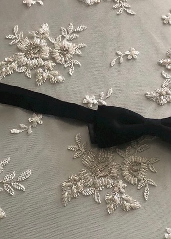 H&M DÜZ SİYAH ERKEK PAPYON - Görsel 2