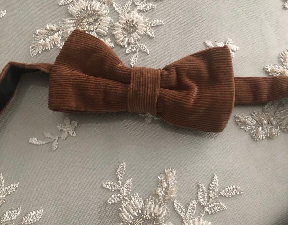 Kahverengi Erkek Papyon Kravat - Görsel 2