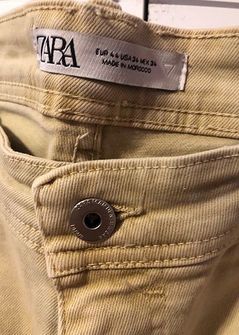 Zara Bej Kısa Denim Erkek Şort - Görsel 2