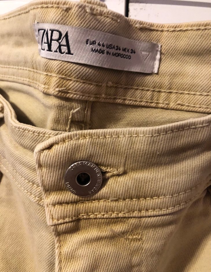 Zara Bej Kısa Denim Erkek Şort - Görsel 2