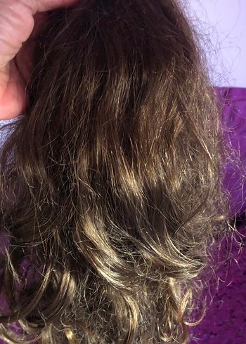 KAHVERENGİ İÇİ TARAKLI TAM BAŞ PERUK - Görsel 8