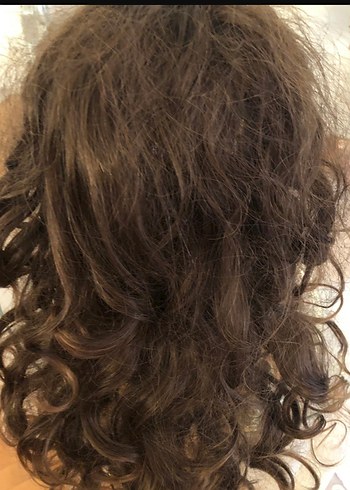 KAHVERENGİ İÇİ TARAKLI TAM BAŞ PERUK - Görsel 2