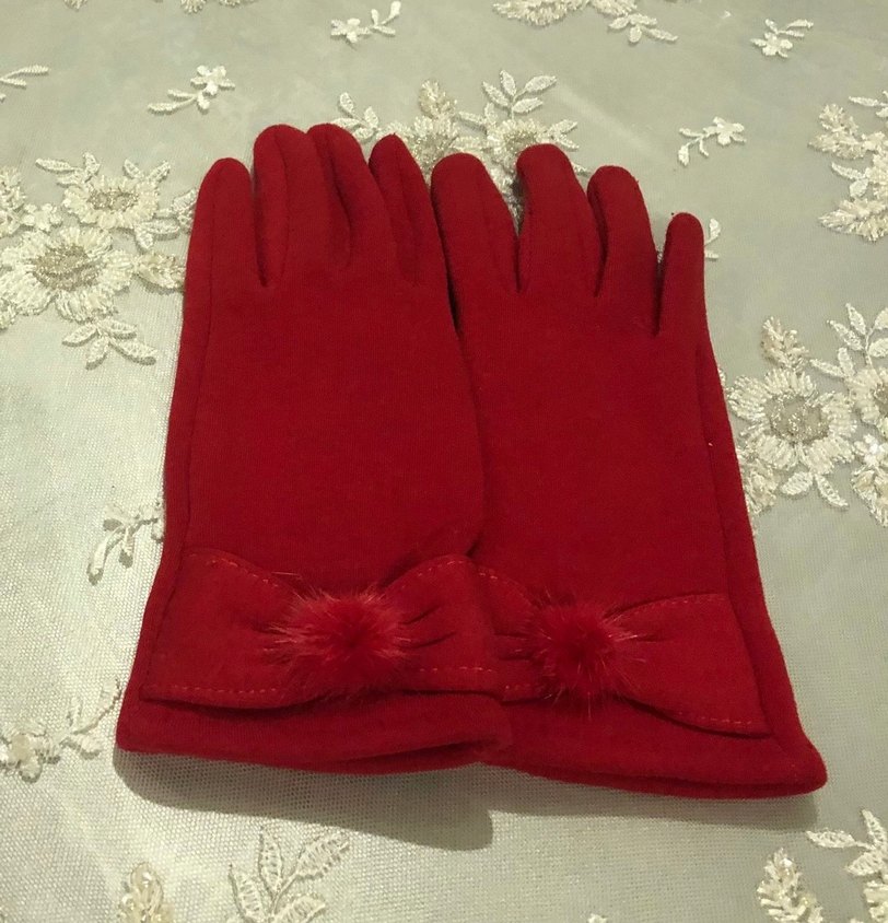 Kırmızı Örgü Kadın Bere - Görsel 4