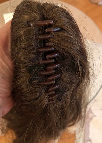 AT KUYRUĞU TOKALI KAHVERENGİ PERUK - Görsel 2