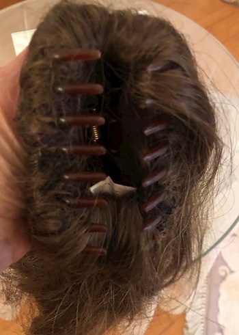 AT KUYRUĞU TOKALI KAHVERENGİ PERUK - Görsel 5