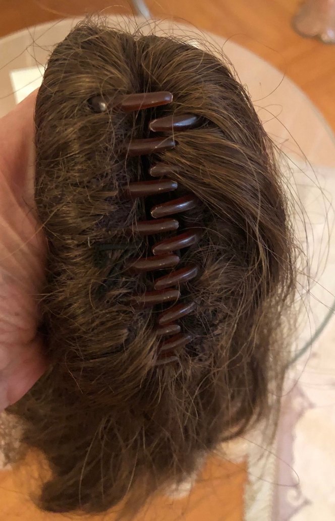 AT KUYRUĞU TOKALI KAHVERENGİ PERUK - Görsel 2