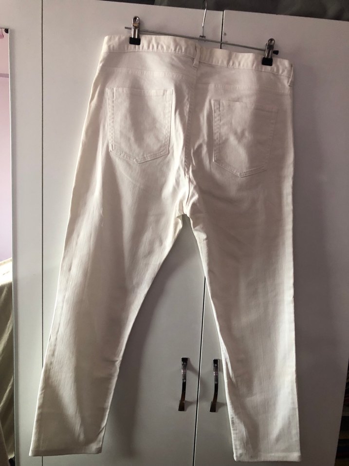 H&M Erkek Beyaz Jean Pantolon(34) - Görsel 2