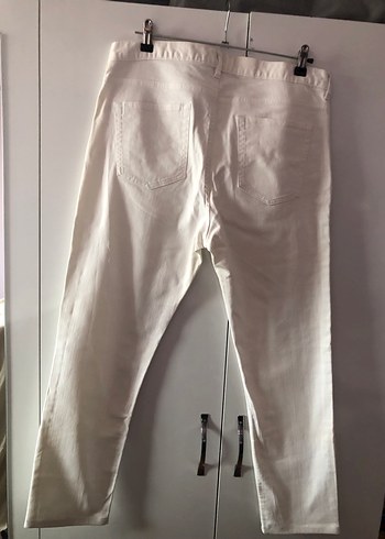 H&M Erkek Jean Beyaz Pantolon  (34) - Görsel 2