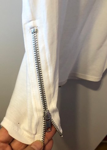 Beyaz Kısa Kollu Basic Erkek Tişört - Görsel 3