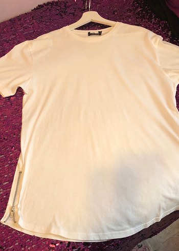 Beyaz Kısa Kollu Basic Erkek Tişört - Görsel 4