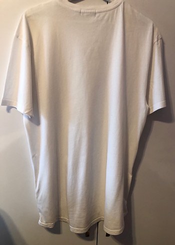 Beyaz Kısa Kollu Basic Erkek Tişört - Görsel 2