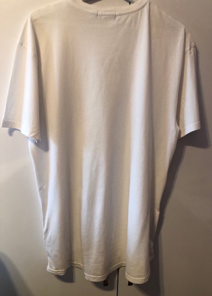 Beyaz Kısa Kollu Basic Erkek Tişört - Görsel 2