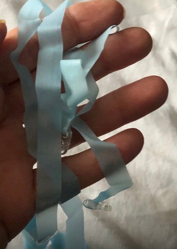 Mavi Şeffaf Sütyen Askısı - Görsel 2