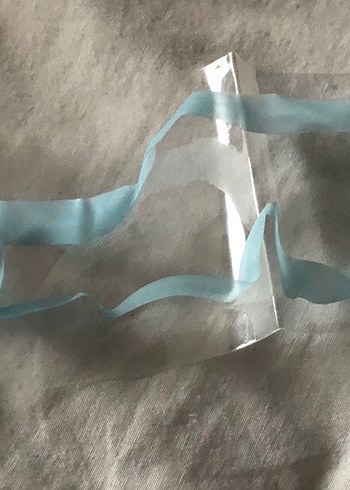 Mavi Şeffaf Sütyen Askısı - Görsel 3