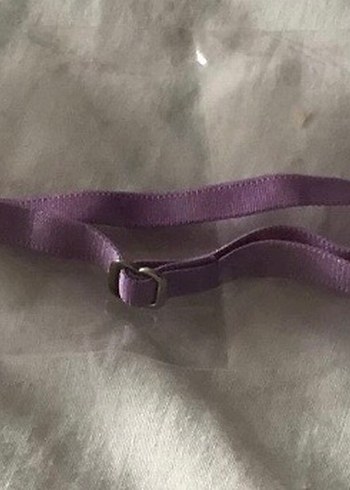 Lila Rengi Saten Sütyen Askısı - Görsel 3