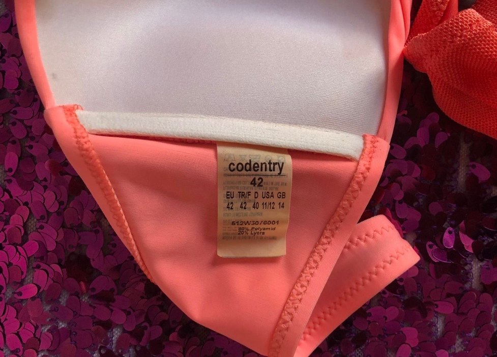 Gri-Turuncu  Bikini Üstü (42-85) - Görsel 3