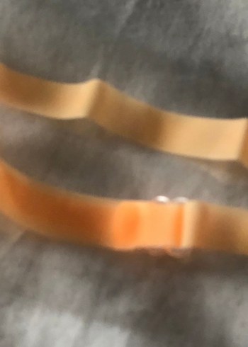 Turuncu Rengi Şeffaf Sütyen Askısı - Görsel 4