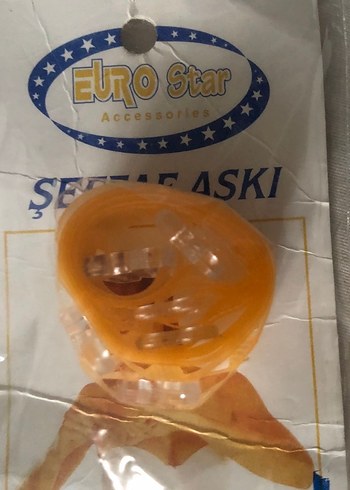 Turuncu Rengi Şeffaf Sütyen Askısı - Görsel 2