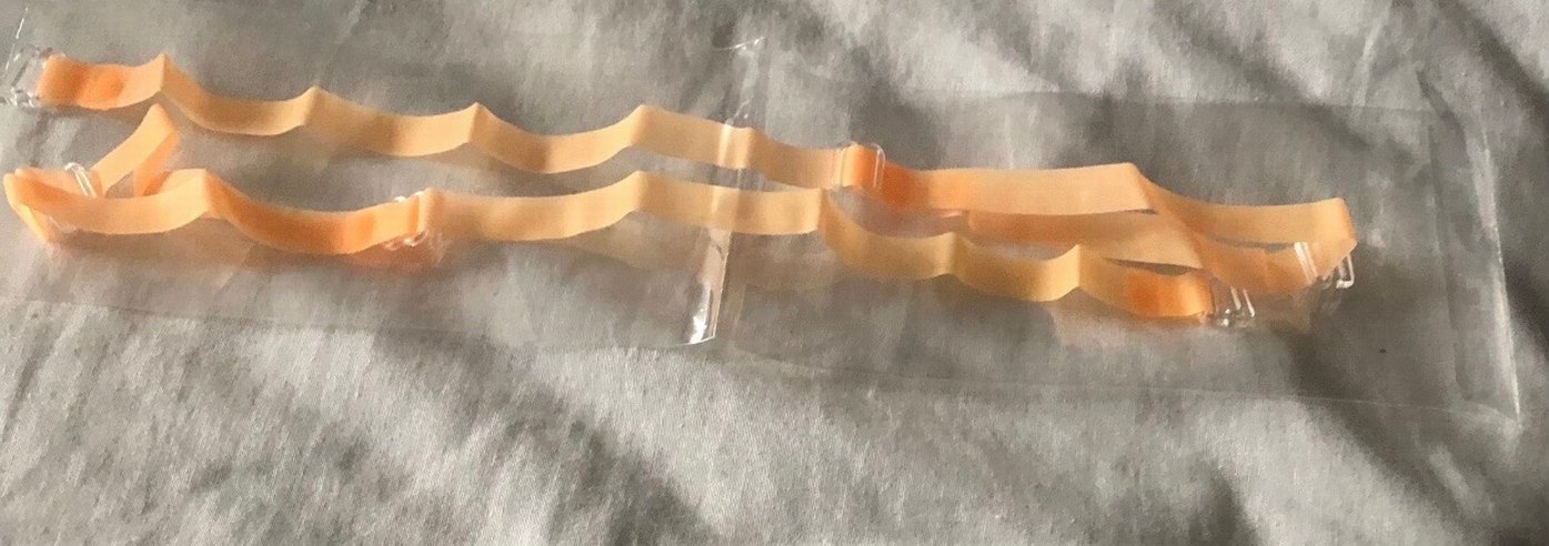 Turuncu Rengi Şeffaf Sütyen Askısı - Görsel 3